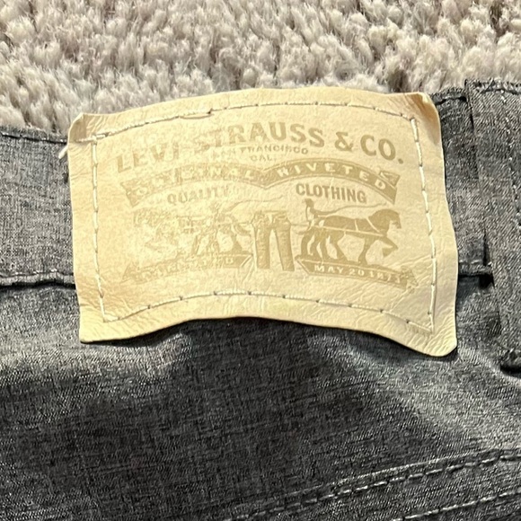 𝅺LEVI’S 511 Slim Size 12 Years Grey Lightweight Hybrid Shorts, Preloved - Picture 7 of 7